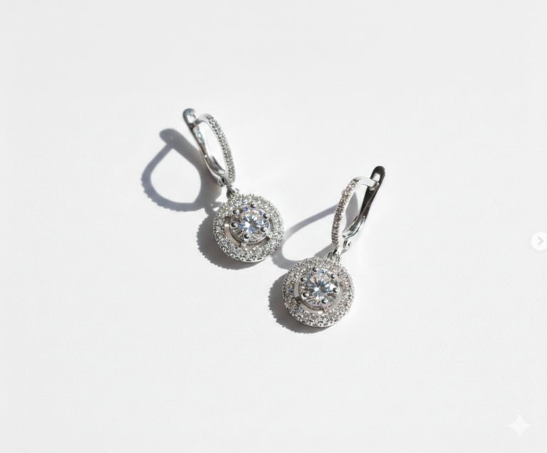 Halo Drop Earrings