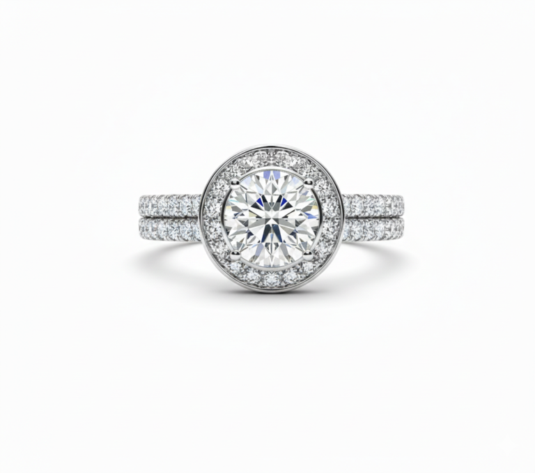 Celeste Halo Bridal Set