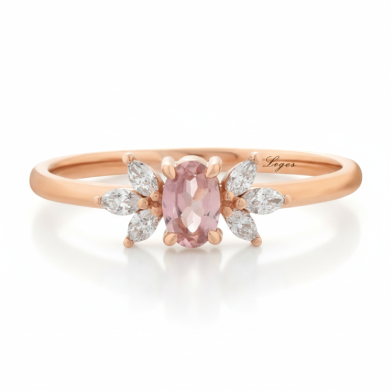 Rosé Blossom Morganite Ring