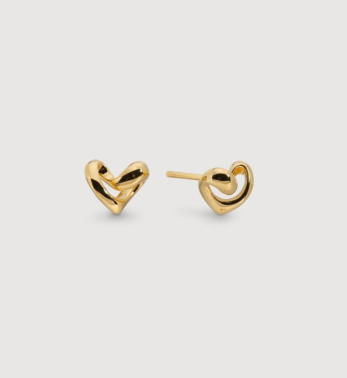 Infinity Heart Small Stud Earrings